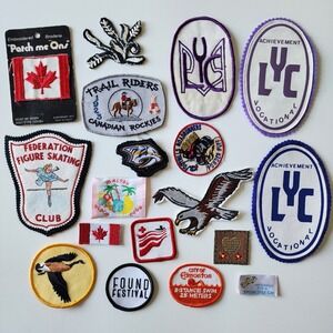 Patches Lot Sew On Mixed Bundle Swim Skate Eagle Trail‎ Ride Found Fest Edmonton